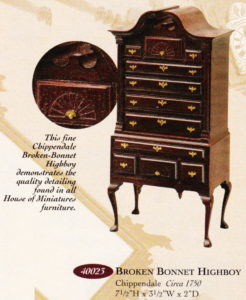 Best miniature furniture kit? Chippendale Broken Bonnet Highboy