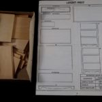 Locating the layout sheet in the instructions - building The House of Miniatures kit 40011