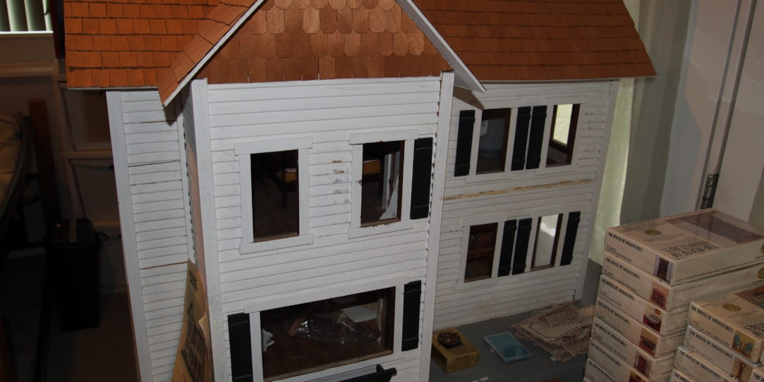 Damaged house in the Risley Collection